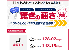 ドコモ光の平均速度