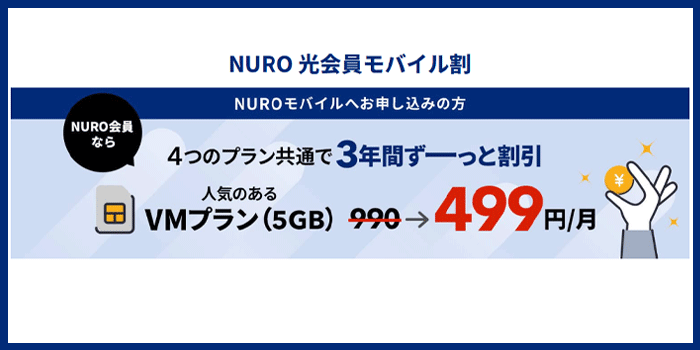 NUROモバイルのセット割